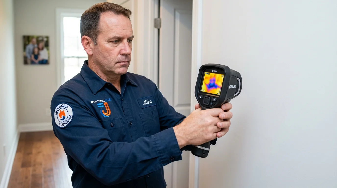 Thermal imaging leak detection by Johns Plumbing LLC in Ramseur
